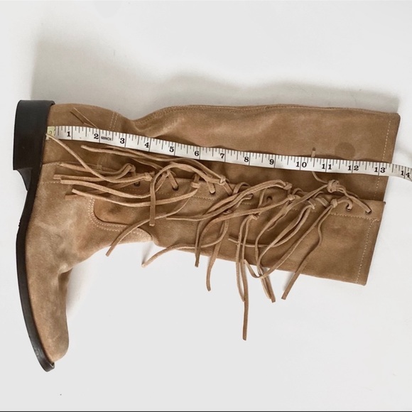 Stunning *COACH* Arianna Suede Fringe Boots - Picture 11 of 15